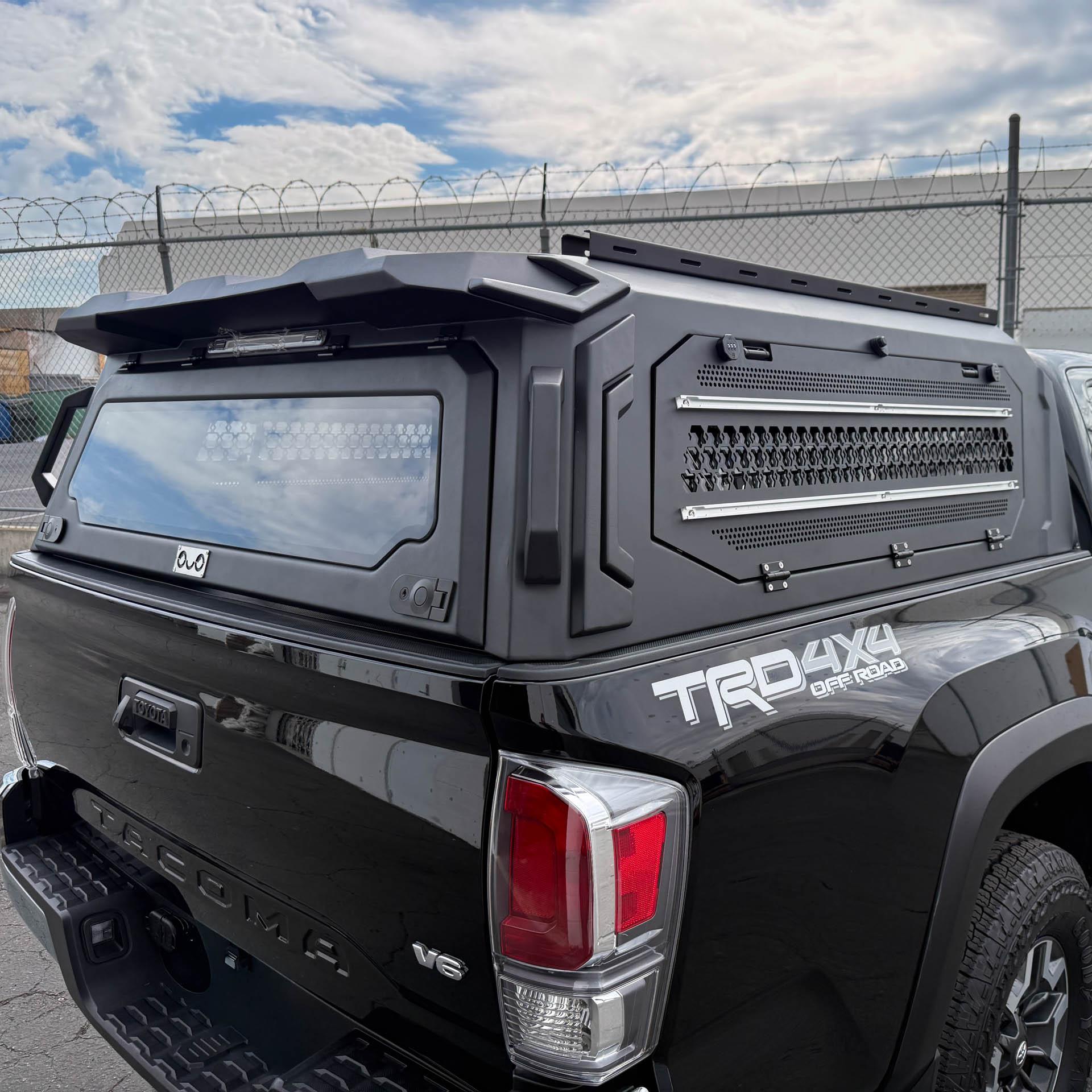 Camper Shell For Tacoma installed by OuO Pickup Cover