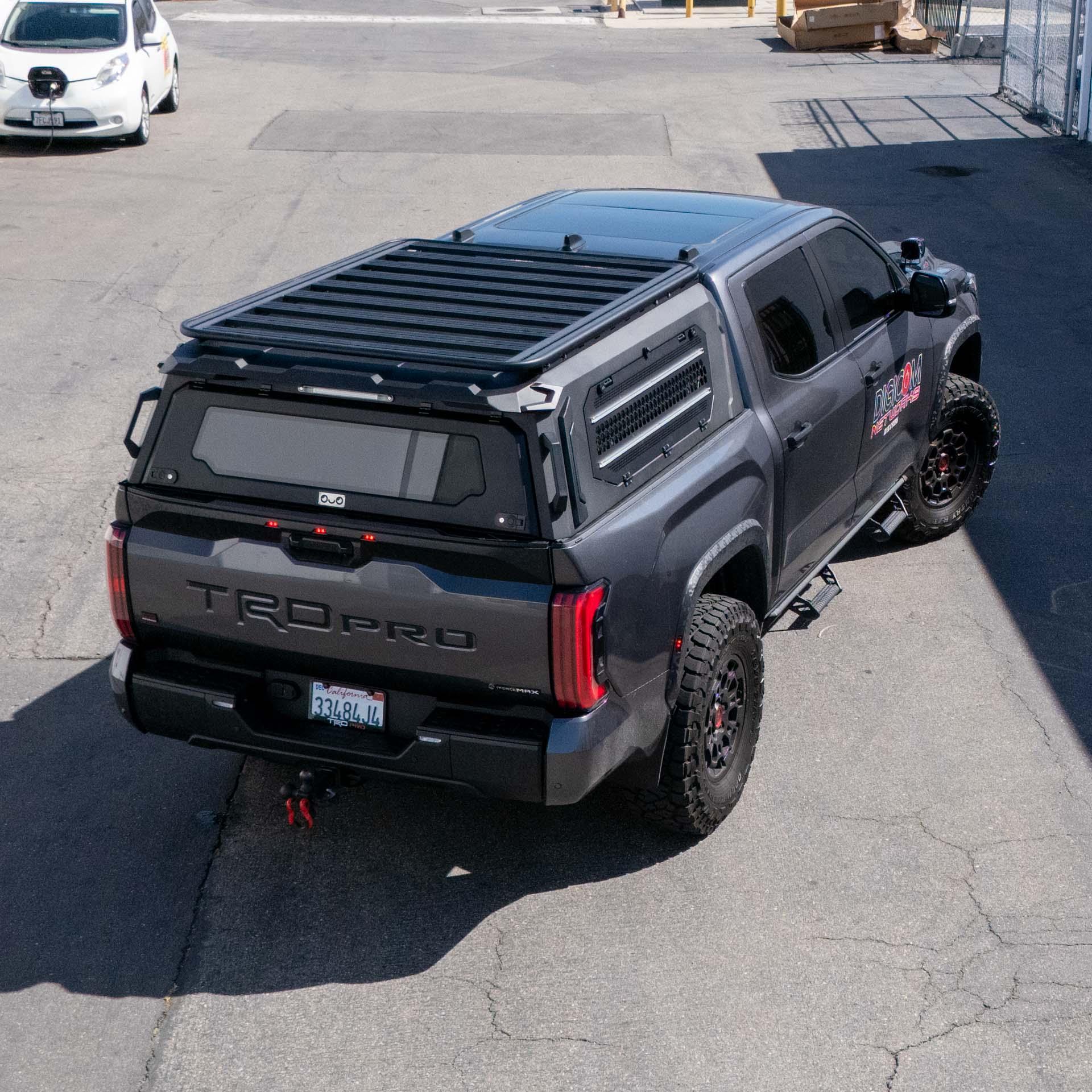 Camper Shell For Tundra installed by OuO Pickup Cover