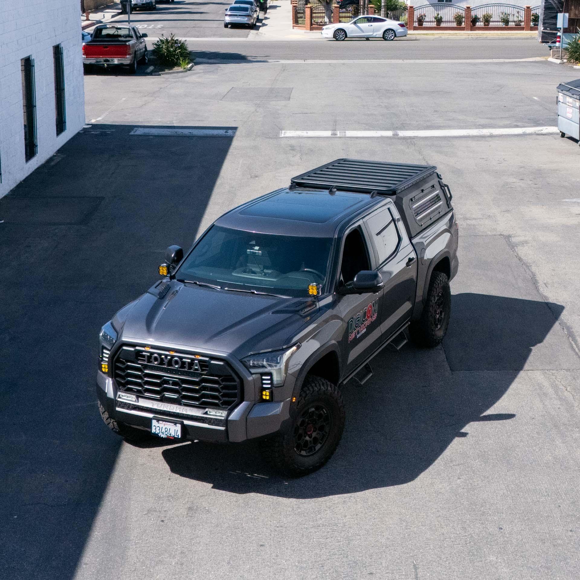 Camper Shell For Tundra installed by OuO Pickup Cover